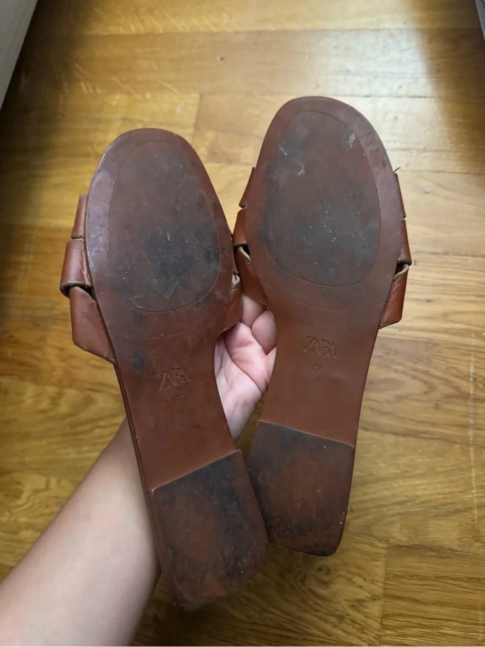 Zara brown sandals
